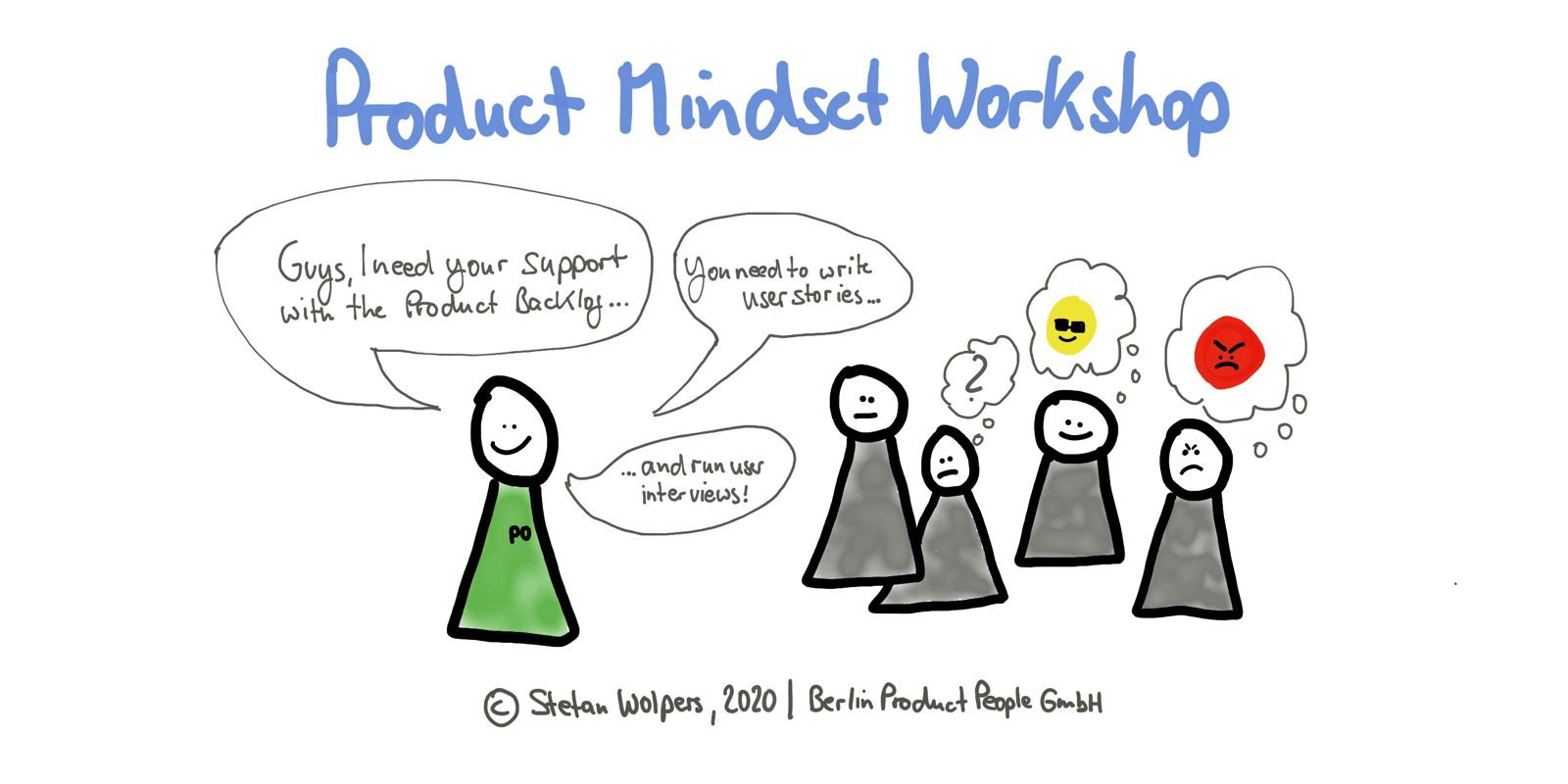Produktdenkweise: Förderung der Eigenverantwortung in einem Scrum-Team — Berlin Product People GmbH