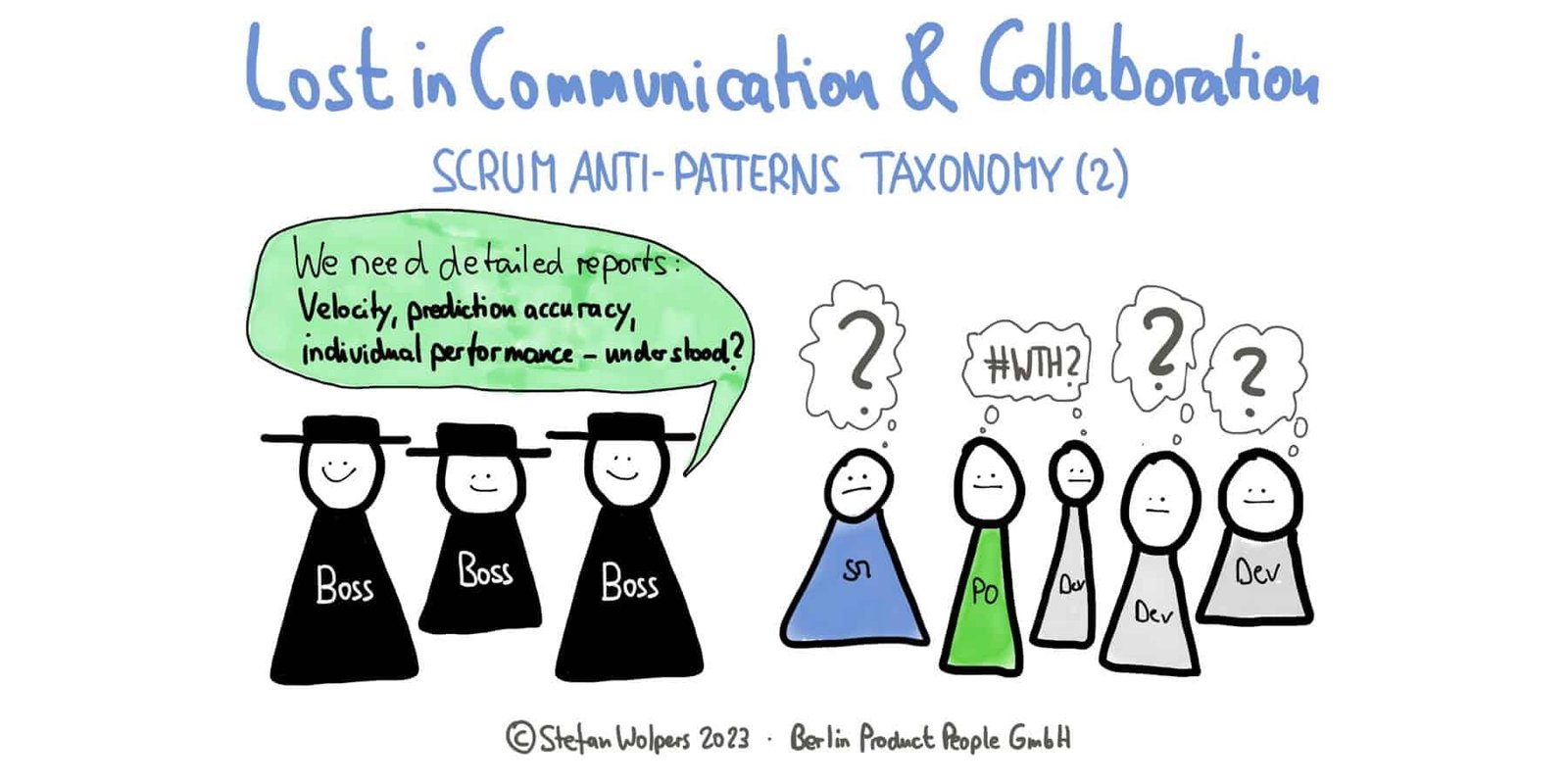 Verloren in Kommunikation und Zusammenarbeit - Scrum Anti-Patterns Taxonomie (2) – Berlin-Product-People.com