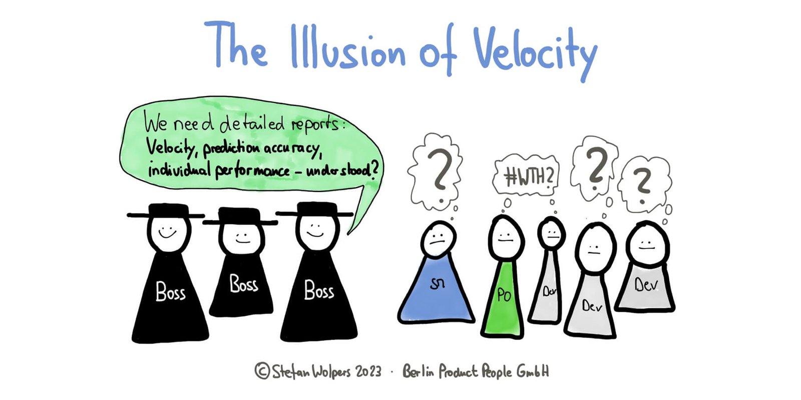 Illusion of Velocity — The Effect of Unsuitable Practices on Agility — Berlin-Product-People.com