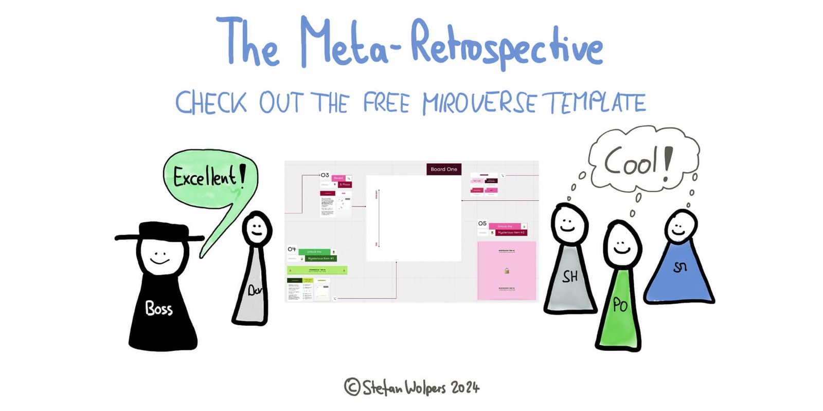 Die Meta-Retrospektive — Kunden und Interessenvertreter einbinden mit neuem Miro Template — Berlin-Product-People GmbH