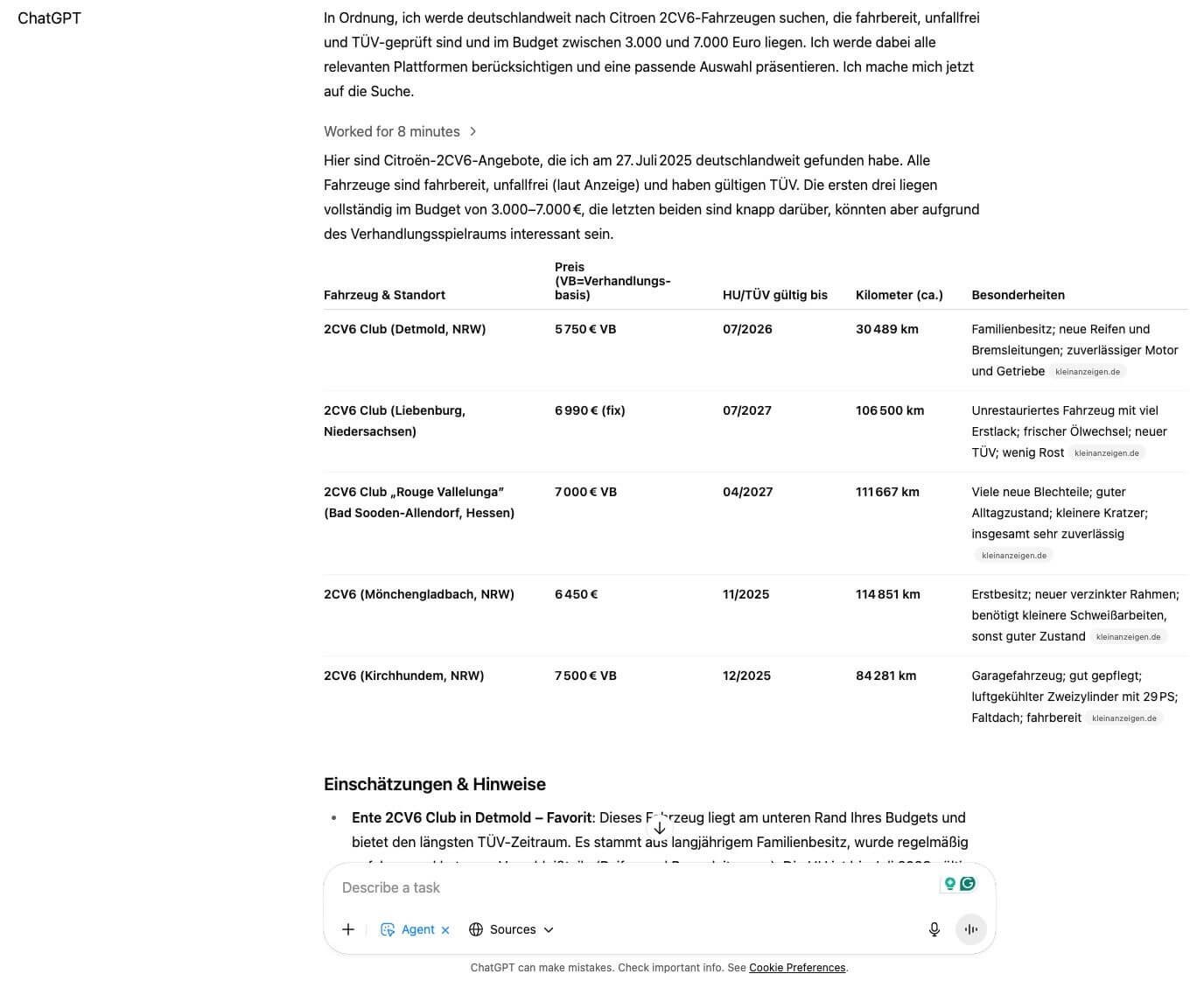 What are Agile AI Agent Use Cases? I tried ChatGPT’s new Agent Mode, and here is what I found — Berlin-Product-People.com
